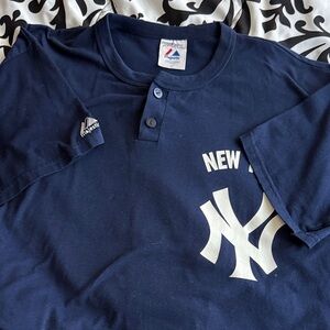 Majestic Navy Blue New York Yankees Short Sleeve Tee XL